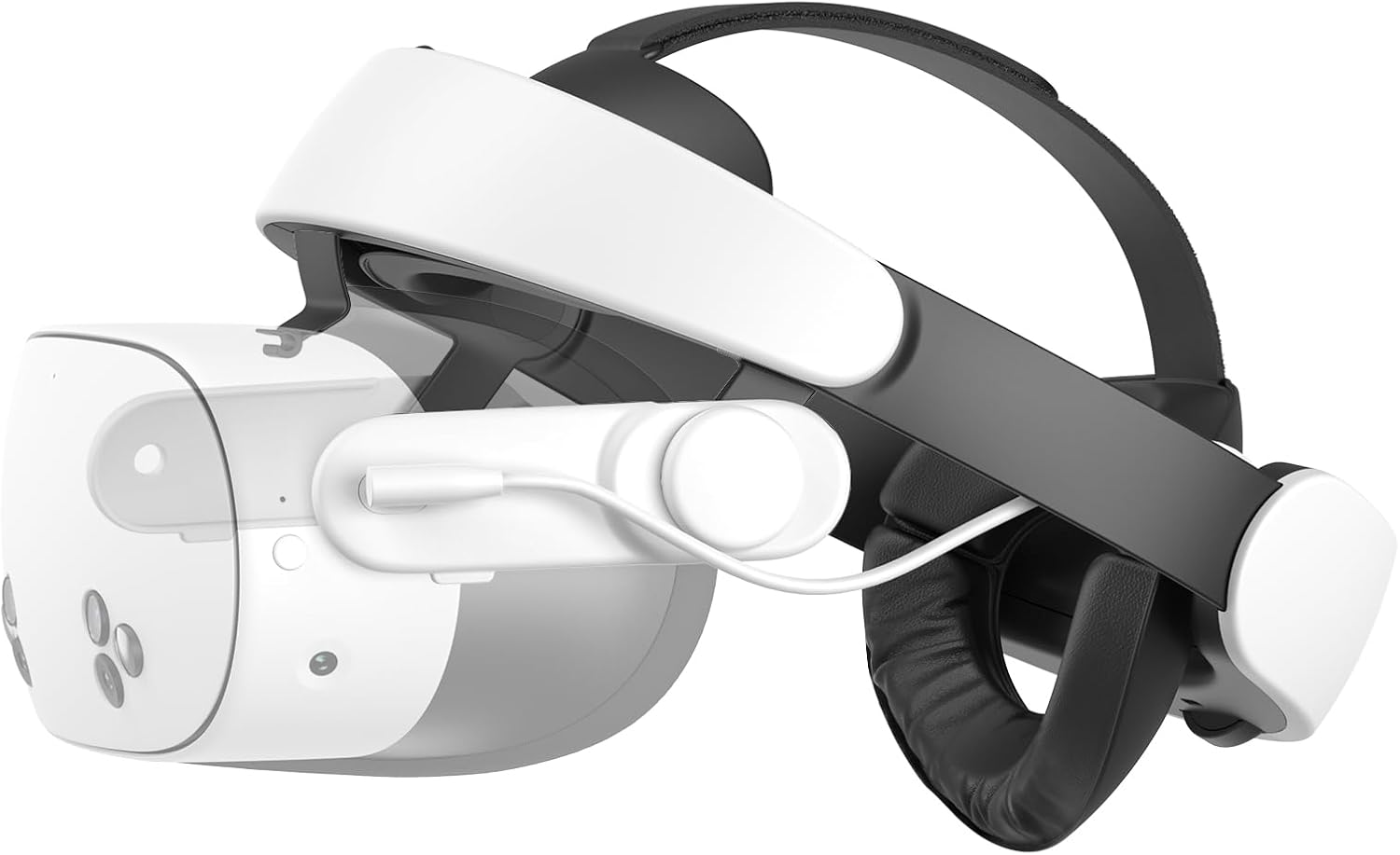 KIWI design H4 Boost Head Strap mit Akku, kompatibel mit Meta Quest 3/3S (Halo-Komfortdesign)